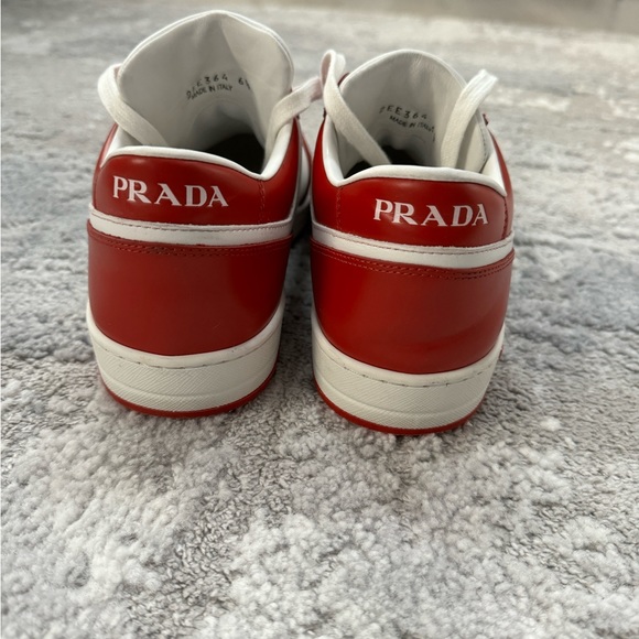 Prada Downtown Men’s Sneakers Size 36.5 Red EUC - Picture 8 of 11
